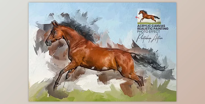 Acrylic Canvas Realistic Painting - 91933694