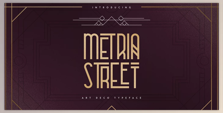 Metria Street Font - MyFonts