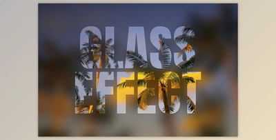 Glass Cut Out Text Effect - 92058544