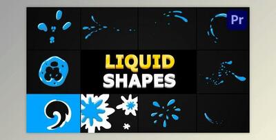 Liquid Shapes - Premiere Pro MOGRT (Videohive 32267112)