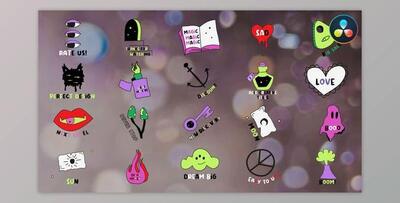 Acid Creative Titles for DaVinci Resolve (Videohive 48634851)