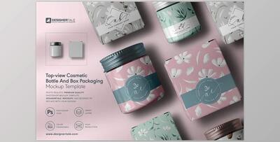 Wine Bottle and Box Mockups CreativeMarket-5536840 (PSD)