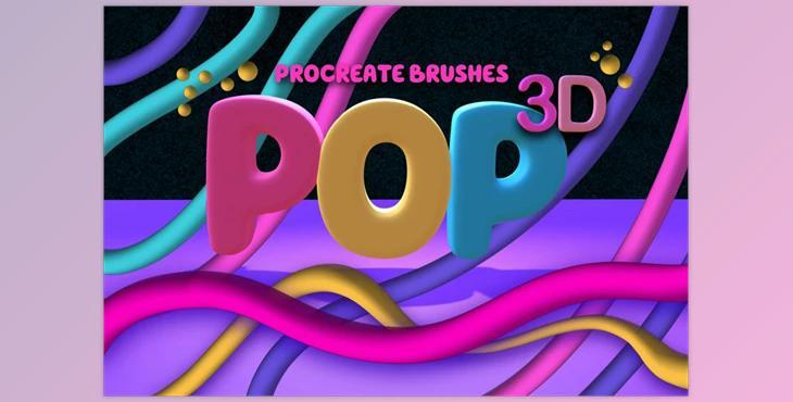 Pop 3D Brushes for Procreate