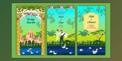 Western Wedding Invitation Video Card (Videohive 43585489) - AE Project