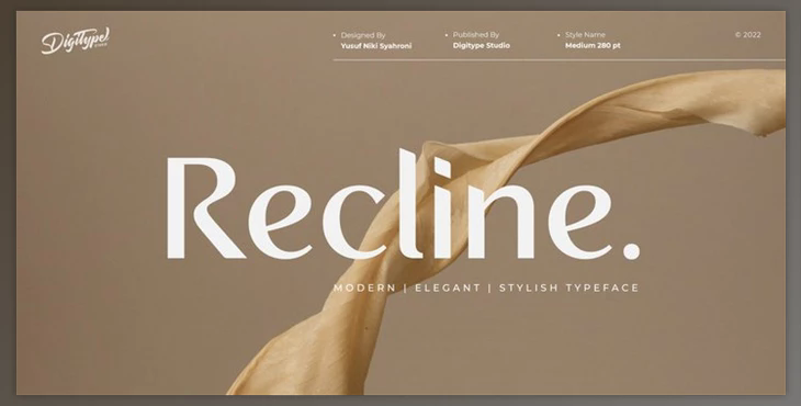 Myfonts - Recline Font Family