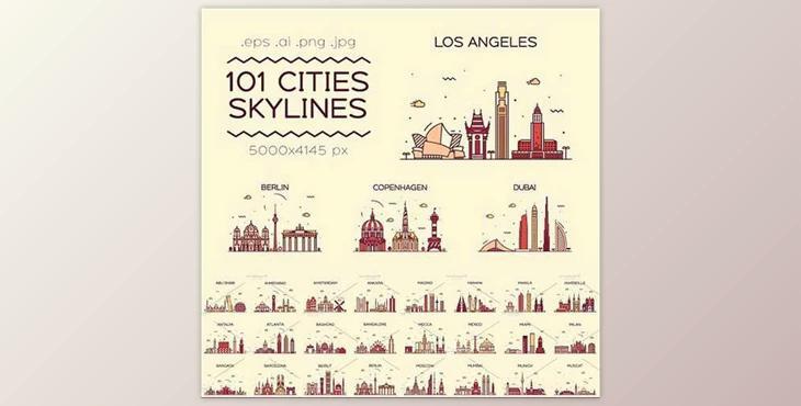 CreativeMarket Big Collection of Cities Skylines 1928127