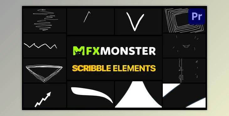 Scribble Elements - Premiere Pro MOGRT (Videohive 32282687)