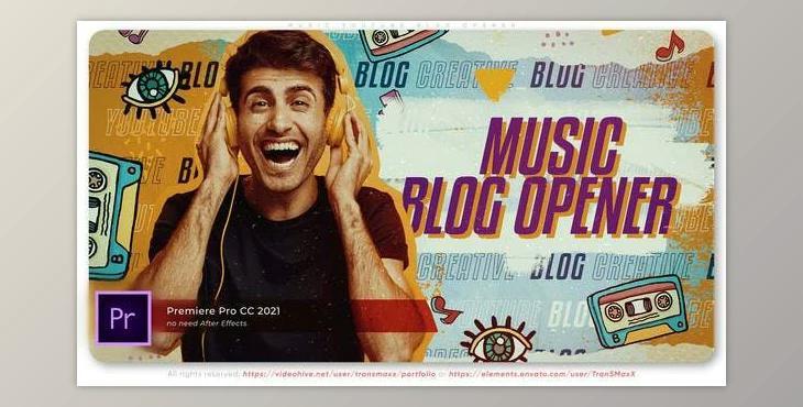 Music Youtube Blog Opener (VideoHive 37167286)