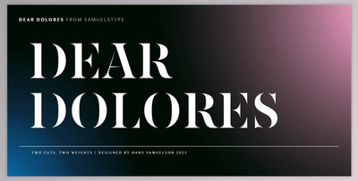 Dear Dolores Font Family - MyFonts