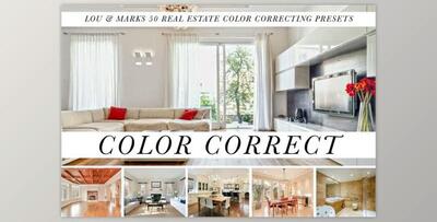 50 Real Estate Color Correct Presets By LOU&MARKS