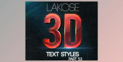 GraphicRiver – Lakose 3D Text Styles Part 53 27610685