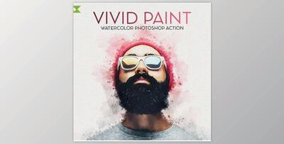 Vivid Paint – Watercolor Photoshop Action – GraphicRiver 28736835 - Includes ABR, ATN, PAT