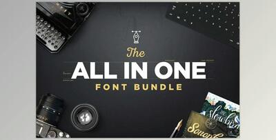 The All In One Font Bundle CreativeMarket-1865995 (ZIP, TTF, OTF)