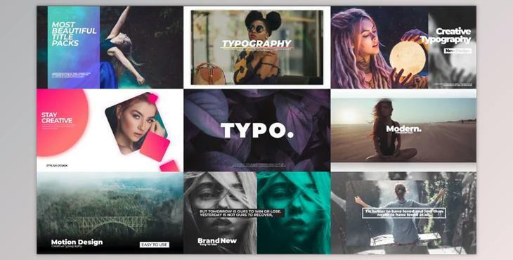 Typography Pack V1 (Motionarray 899370) - AE Project