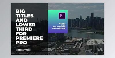 Simple Big Titles - MOGRT - Corporate (Videohive 23597539) - PR Project