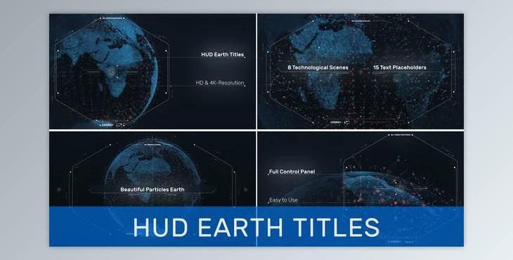 HUD Earth Titles (Videohive 31059564) - AE Project