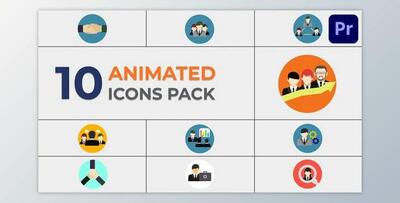Animated Business Icons for Premiere Pro (Videohive 51949717)