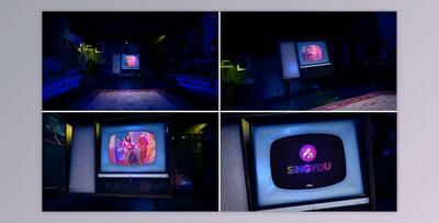 Retro Tv Youtube Opener v2 (Night Room) (Videohive 38494886) - AE Project