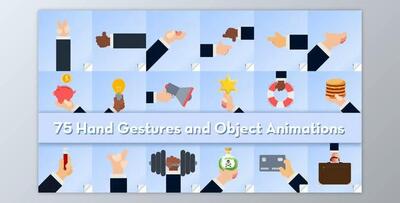 Hand Gestures And Objects Animations (Videohive 33498232) - AE Project