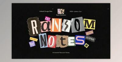 Ransom Note Animated Letters Set (Videohive 54476988) - AE Project