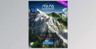 Graphicriver 3D Map Generator - Atlas - From Heightmap to real 3D map V1.4