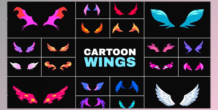 Cartoon Wings for DaVinci Resolve