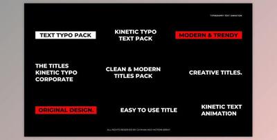 Typography Text Animation (Motionarray 855172) - AE Project