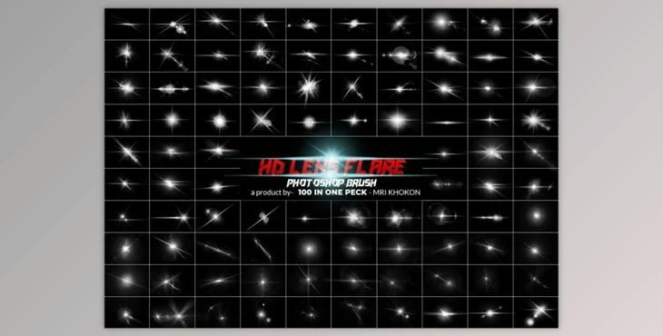 Photoshop Brush Lens flares Bundle By MRI STUDIO