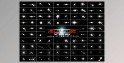 Photoshop Brush Lens flares Bundle By MRI STUDIO