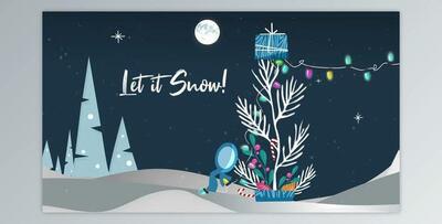 Inkman Christmas Greeting – Let it Snow! (Videohive 39800229) - AE Project