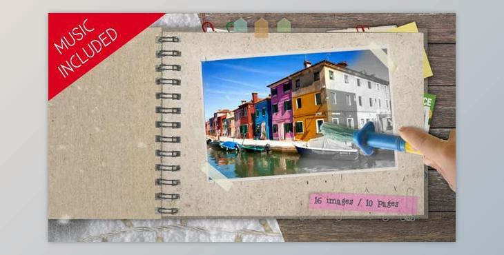 Kids Color the Photo Album (Videohive 7167668) - AE Project