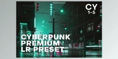 Cyberpunk Futuristic Lightroom (DNG, LRTEMPLATE, PDF)