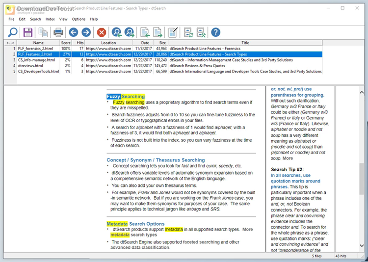 DtSearch Desktop & Engine v2025.01 Build 8836 for Win & linux & macOS Retail