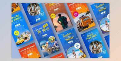 Travel Promo Stories Pack For Premiere Pro (VideoHive 37196795) - PR Project