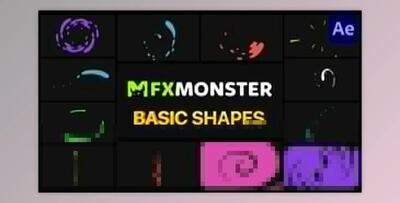 Basic Shapes Pack After Effects (Videohive 29383516)