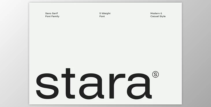 Stara - Sans Serif Font Family