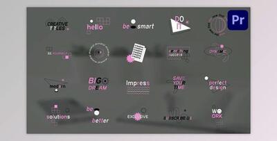 Creative Designer Titles for Premiere Pro (Videohive 51932887)