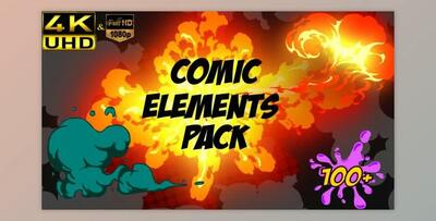 Comic Element Pack (Videohive 16933861) - AE Project