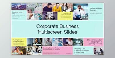 Minimal Multiscreen Corporate Business Slideshow (Videohive 54151223) - AE Project