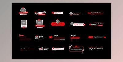 Fancy YouTube Lower Thirds (Videohive 43838407) - AE Project