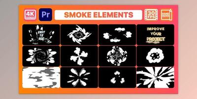 Smoke Elements And Titles - Premiere Pro MOGRT (Videohive 33018104) - PR Project