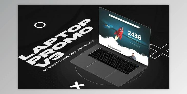 Laptop website promo v3 (Videohive 3708077) - AE Project