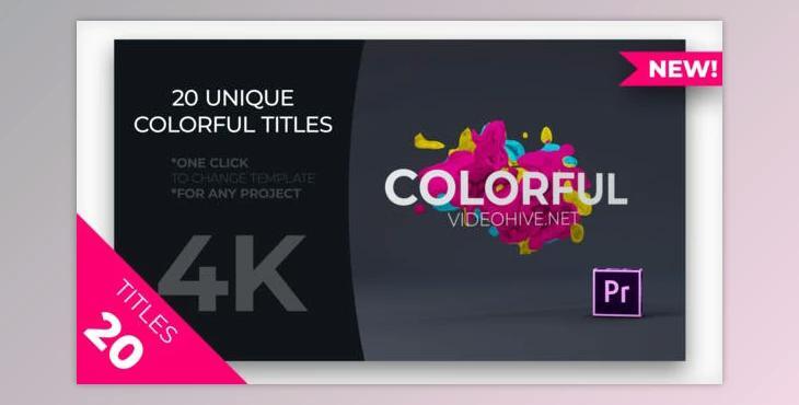 Colorful Titles MOGRT (Videohive 23264223)