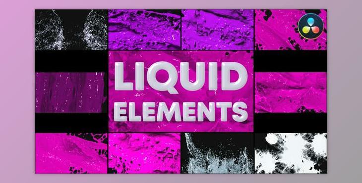 Liquid Elements for DaVinci Resolve (Videohive 47821668)