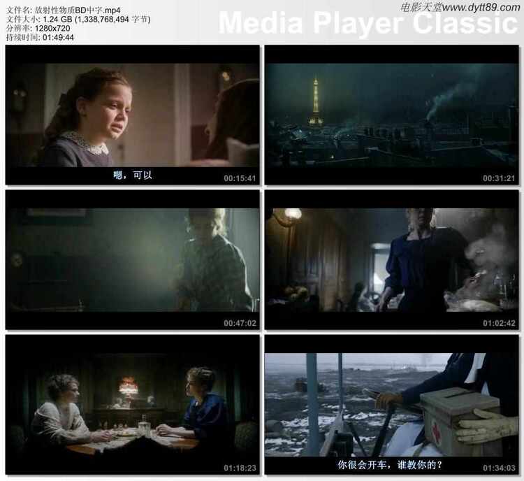 2019年欧美6.6分剧情传记片《放射性物质》BD中字