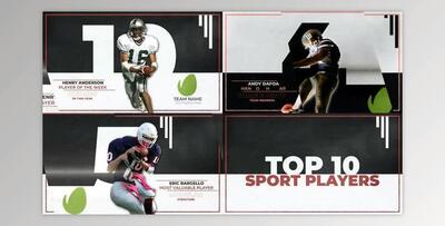 Top 10 Sports Player (Videohive 42587548) - AE Project