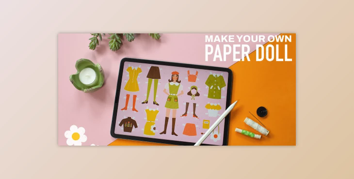 Retro Illustration: Make Your Own Paper Doll in Procreate