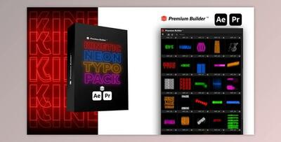 Kinetic Neon Typo Pack 39609087