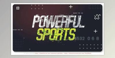 Powerful Sports Promo (Videohive 29478925) - AE Project For action, advertising, athletic
