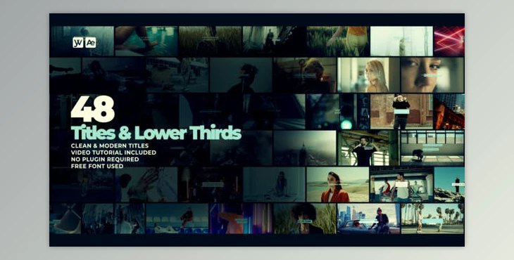 Titles & Lower Thirds (Videohive 39444068) - AE Project